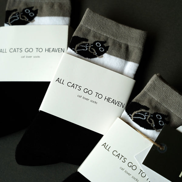 Zontiga 'All Cats Go to Heaven' Socks