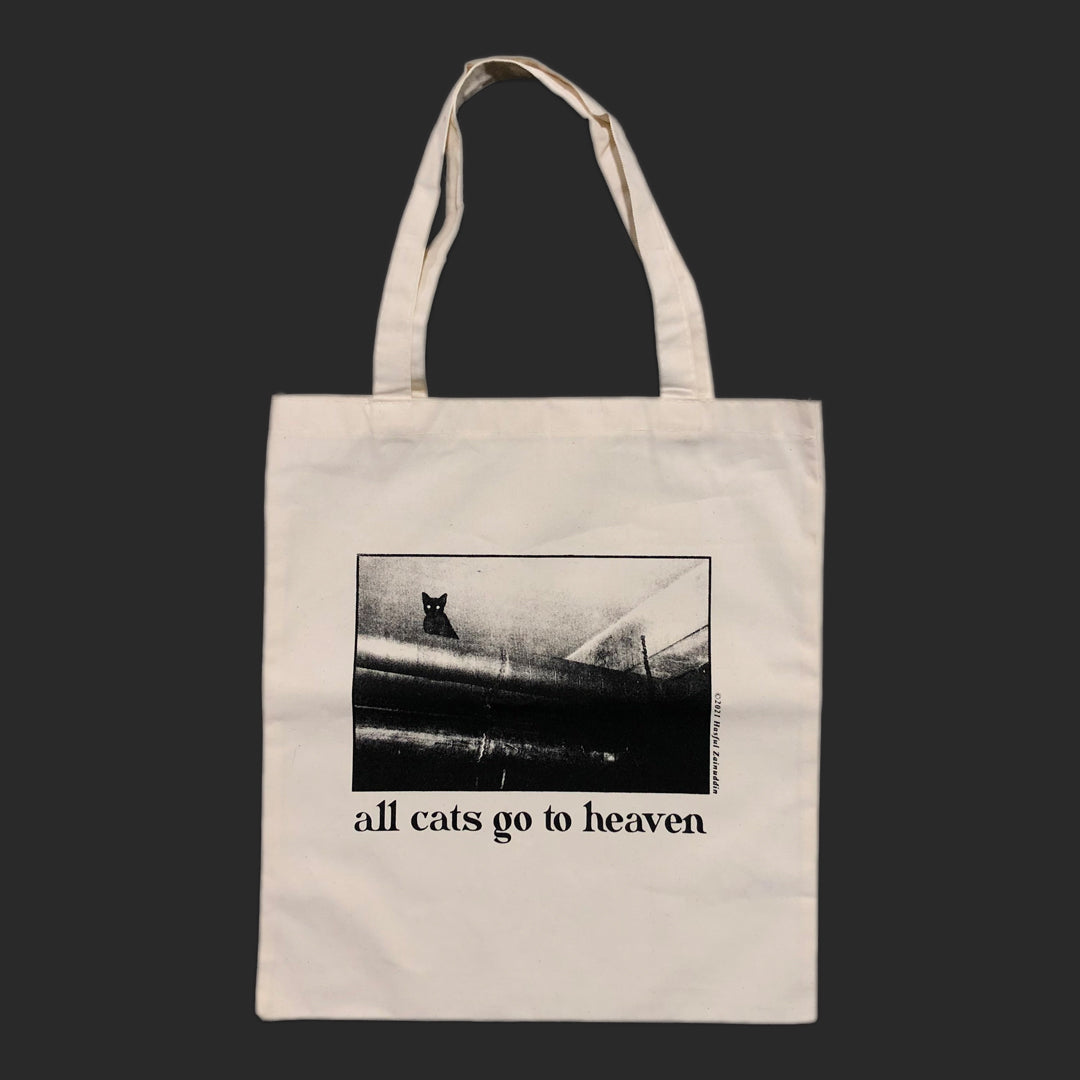 'All cats go to heaven' Tote Bag