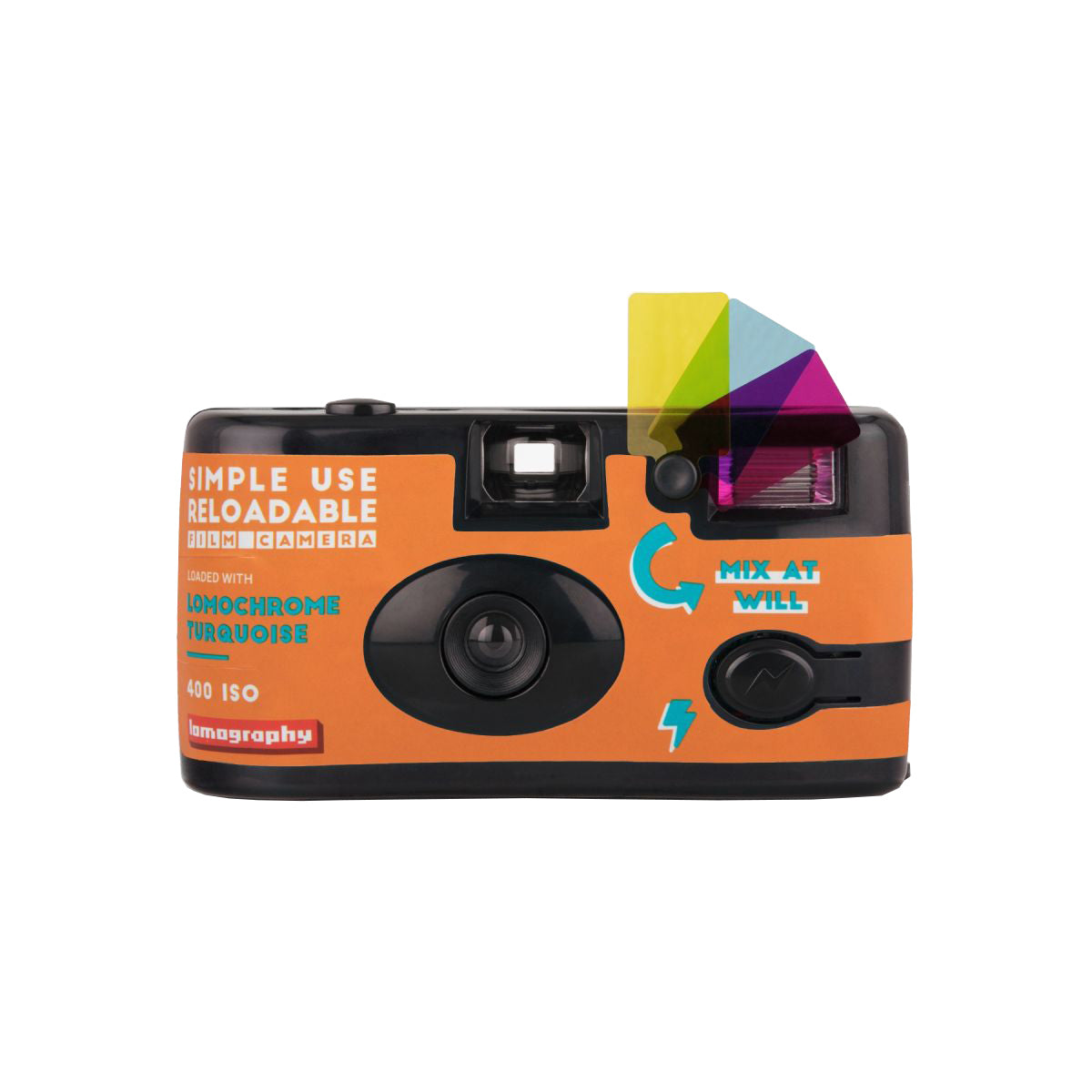 Lomo Simple Use Reusable Film Camera - LomoChrome Turquoise