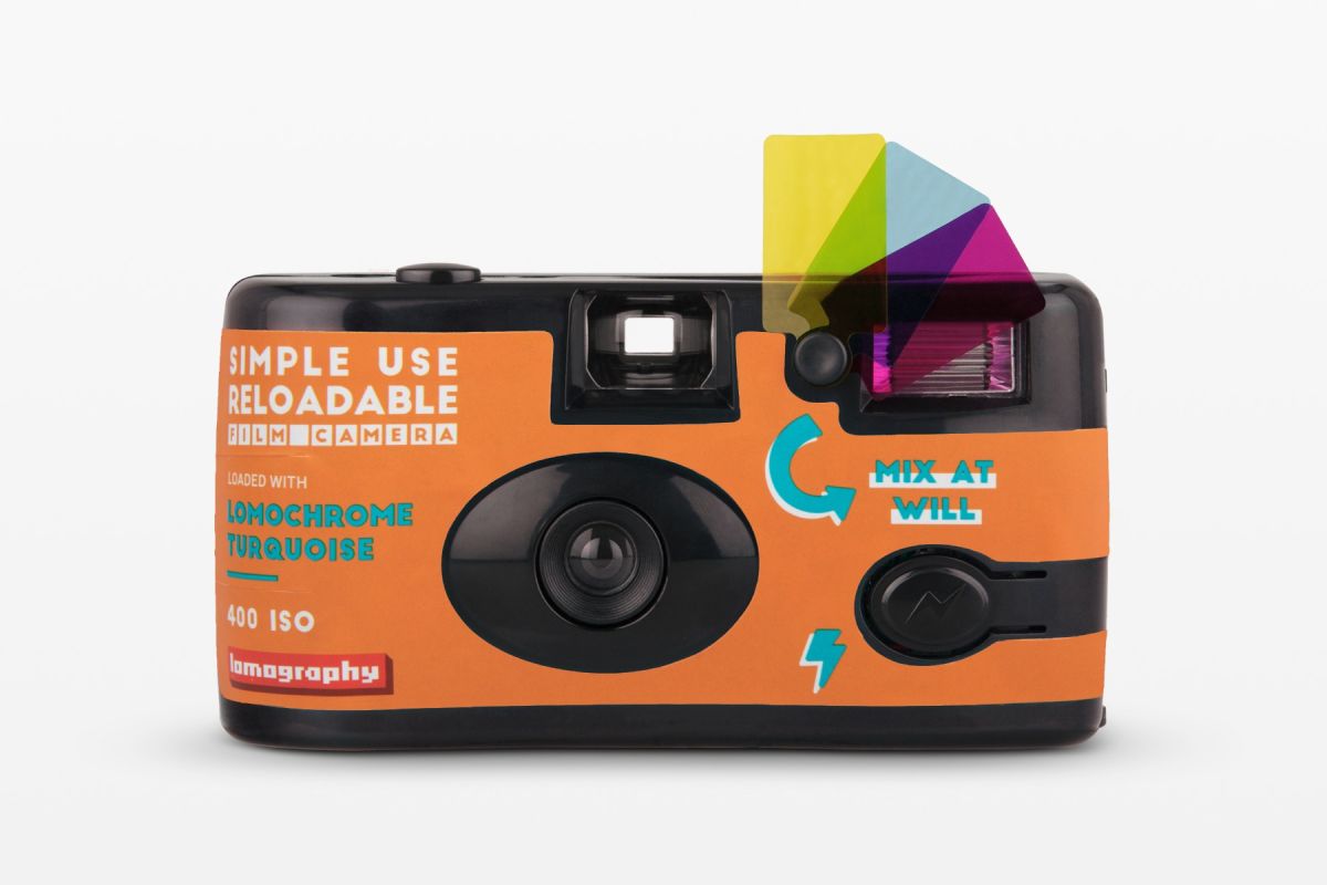 Lomo Simple Use Reusable Film Camera - LomoChrome Turquoise